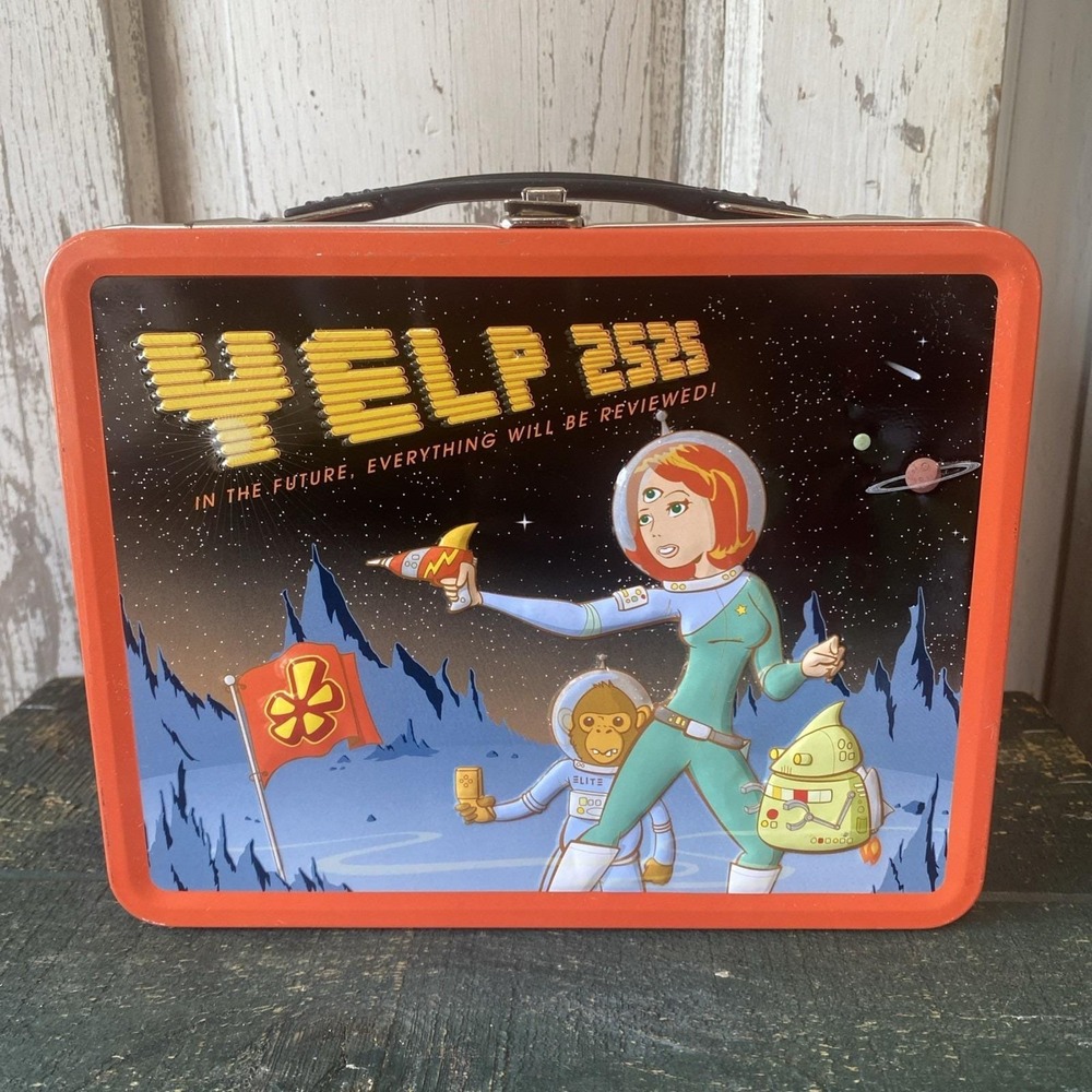 Yelp 2525 Metal Lunch Box w/ Thermos (as seen on Big Bang‎ Theory)
